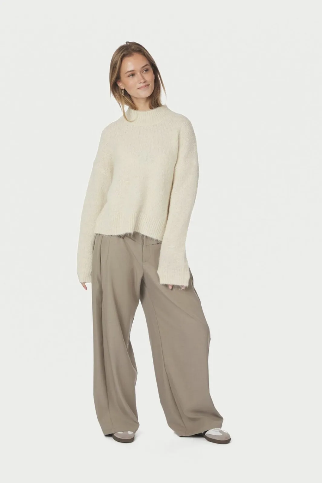 Neo Noir Bluser & Skjorter<Paulina Fluffy Knit Blouse 164729
