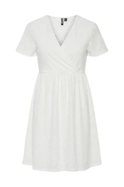 New Pcabby Brod Ang Ss Dress Kjoler
