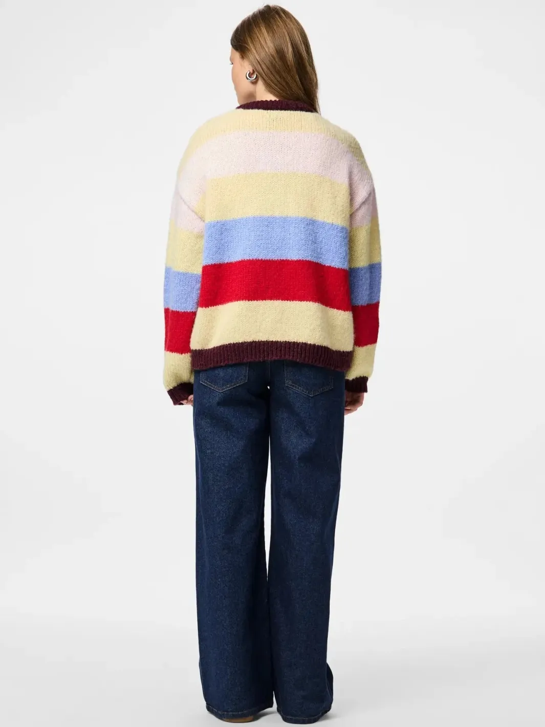 Best Pcbikka Ls O-Neck Knit Strik|Bluser & Skjorter