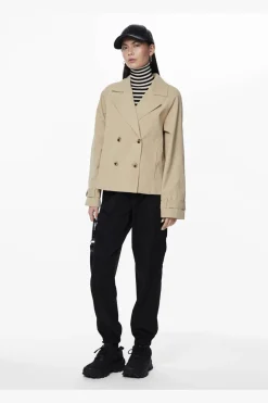 Online Pcbille Short Trenchcoat Overtøj & Jakker