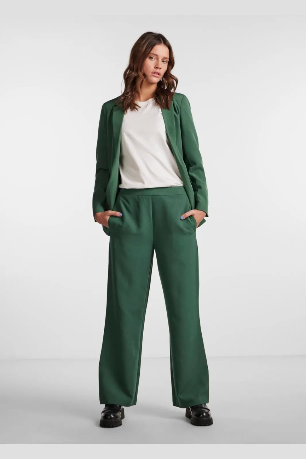 Pieces Bukser, Jeans & Leggings<Pcbossy Wide Plain Pant