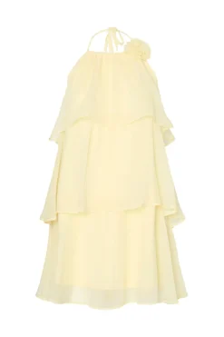 New Pcclara Sl Short Layred Dress Kca Kjoler