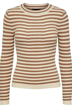 Pieces Bluser & Skjorter<Pccrista Ls O Neck Knit Noos Bc