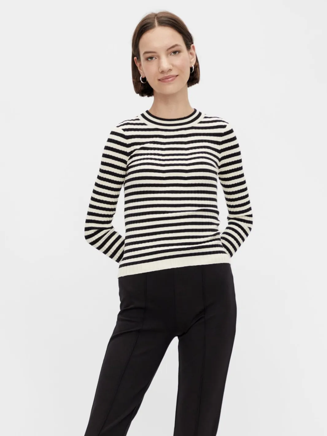 Pieces Bluser & Skjorter|Strik<Pccrista Ls O-Neck Knit