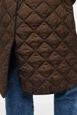Outlet Pcemily Long Quilted Jacket Overtøj & Jakker