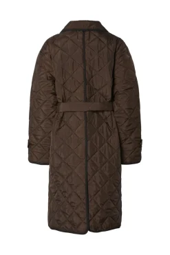 Outlet Pcemily Long Quilted Jacket Overtøj & Jakker