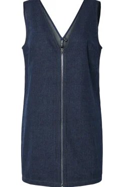 Pieces Kjoler|Ammevenligt Tøj<Pcfabia Sl Short Denim Dress Fsy 17160243