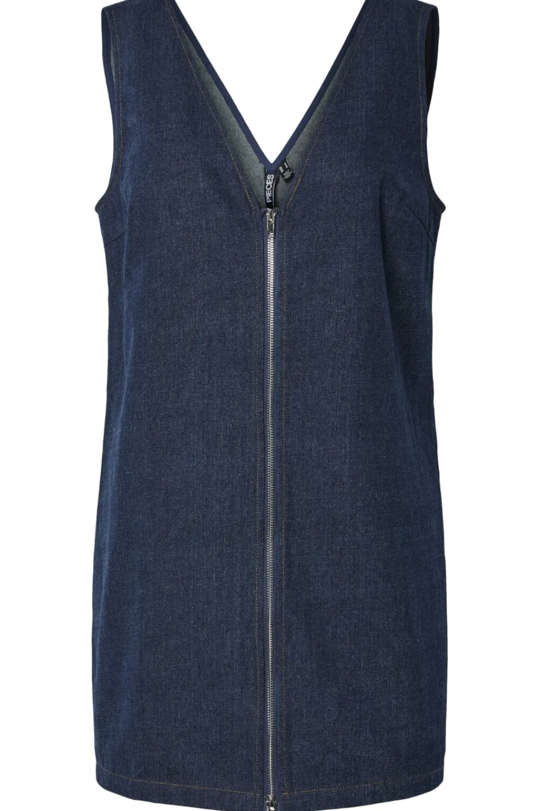Pieces Kjoler|Ammevenligt Tøj<Pcfabia Sl Short Denim Dress Fsy 17160243