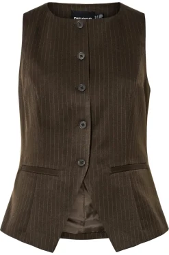Pieces Sæt 🛍️|Veste<Pcfalka Sl Pinstriped Vest Fsy