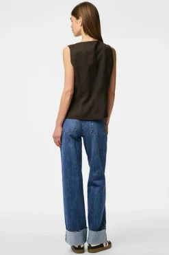 Pieces Sæt 🛍️|Veste<Pcfalka Sl Pinstriped Vest Fsy