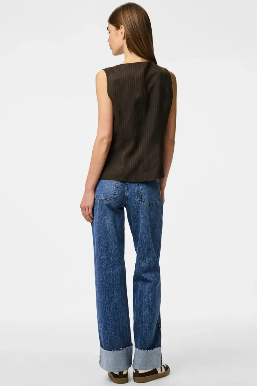 Pieces Sæt 🛍️|Veste<Pcfalka Sl Pinstriped Vest Fsy