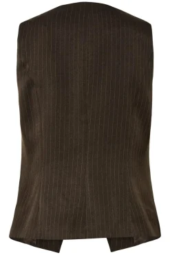 Pieces Sæt 🛍️|Veste<Pcfalka Sl Pinstriped Vest Fsy
