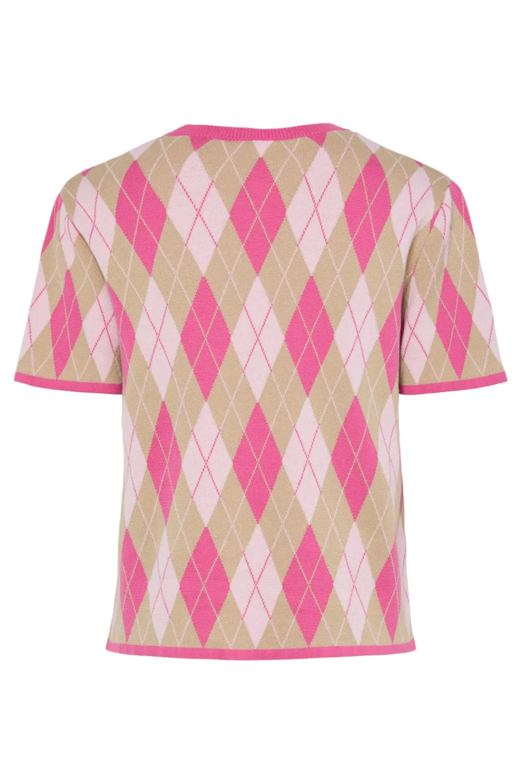 New Pcfarley Ss O-Neck Knit Fsy Strik|Bluser & Skjorter