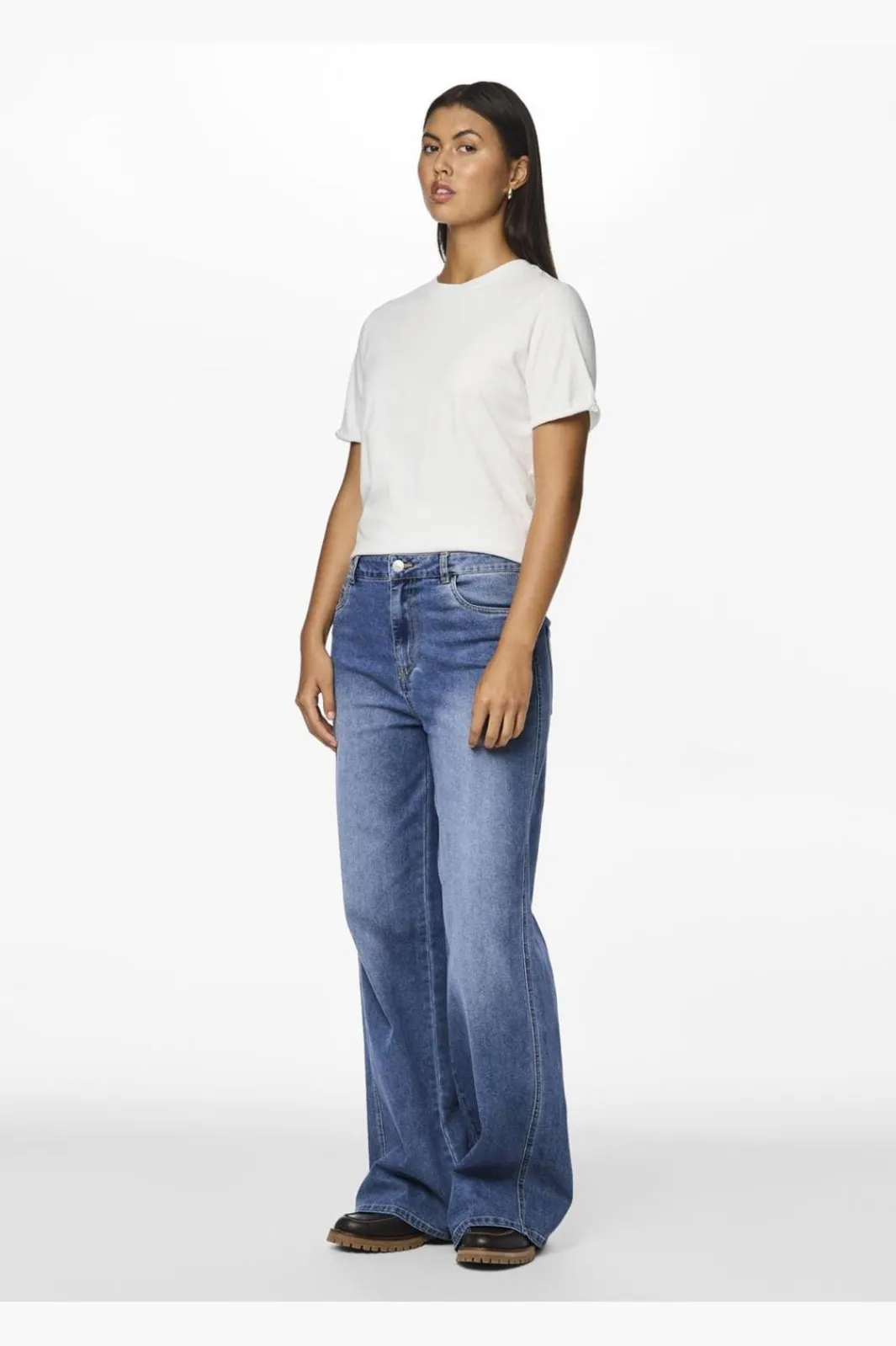 Discount Pcfemma Wide Denim Jeans Fsy Sæt 🛍️|Bukser, Jeans & Leggings