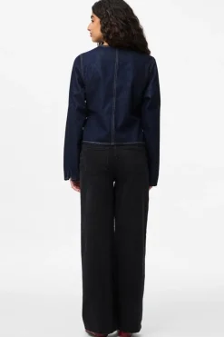 Pieces Bluser & Skjorter<Pcfenna Ls Denim Wrap Shirt Fsy