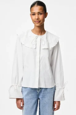Pieces Bluser & Skjorter|Ammevenligt Tøj<Pcfetina Ls Collar Shirt Fsy