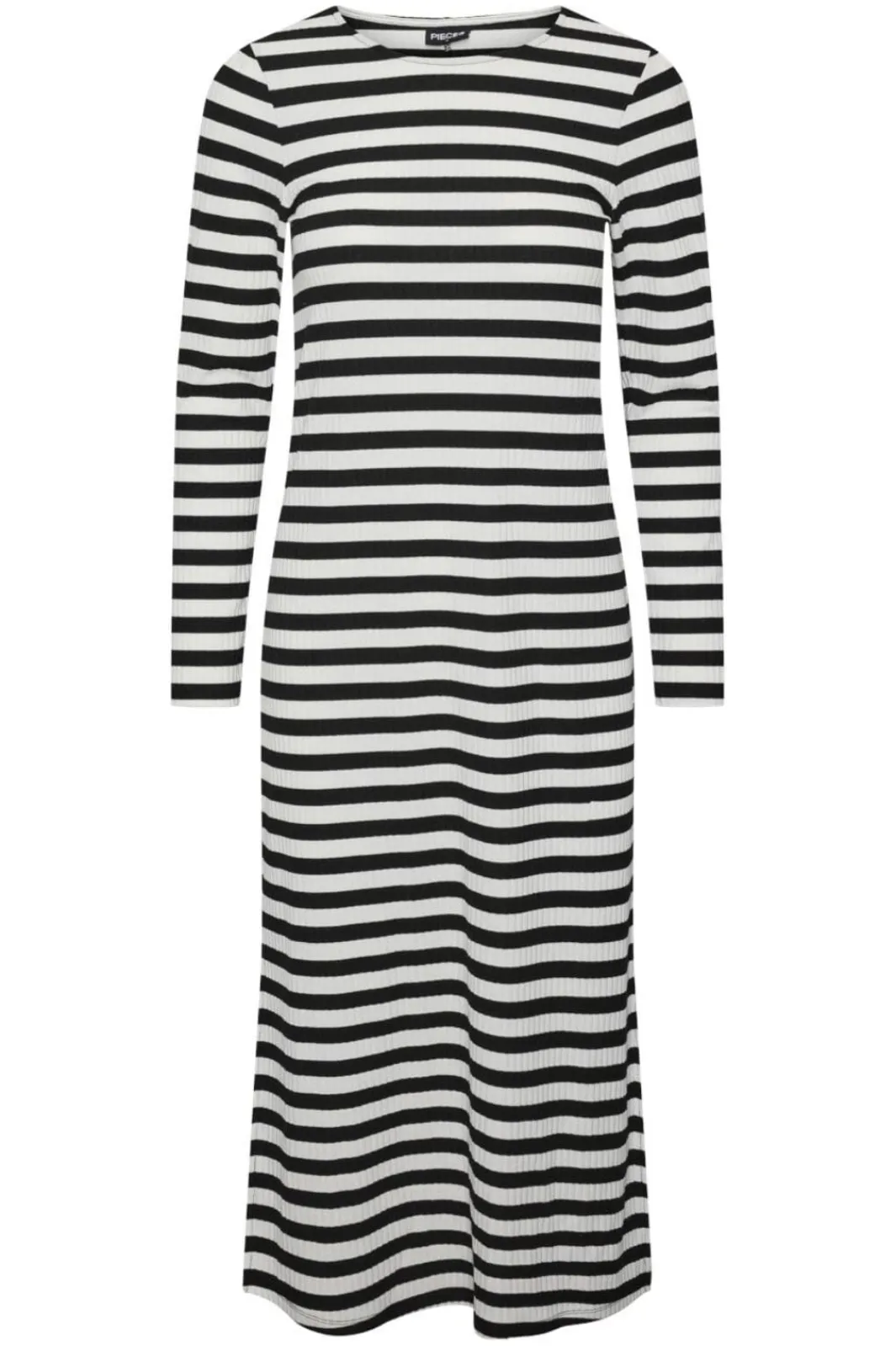 Pieces Kjoler<Pcfiline Ls O-Neck Midi Dress Kac