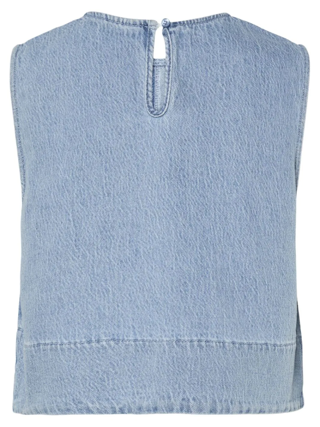 Pieces T-Shirts & Toppe<Pcflora Sl Denim Top