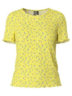 Pieces T-Shirts & Toppe<Pcflora Ss O-Neck Top