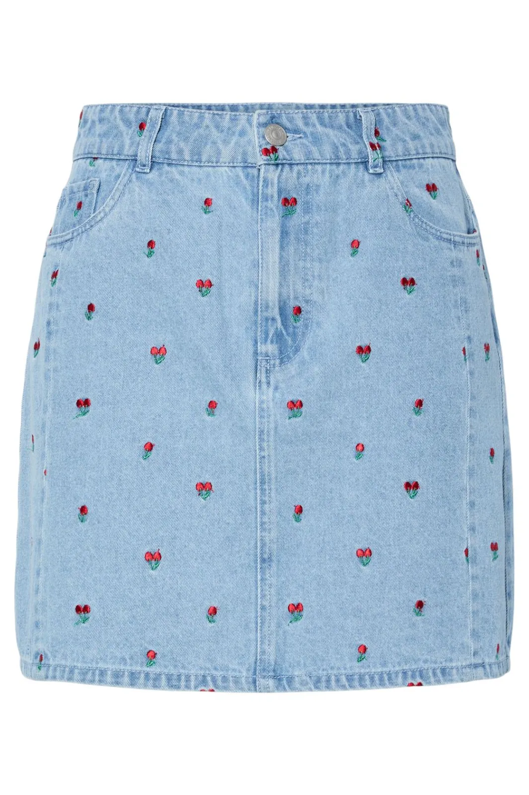 Pcfreia Short Denim Skirt Fsy Sæt 🛍️|Nederdele