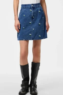 Outlet Pcfreia Short Denim Skirt Fsy Nederdele
