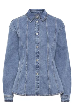 Pieces Bluser & Skjorter|Ammevenligt Tøj<Pcginny Ls Denim Shirt Jit