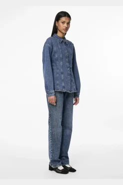 Pieces Bluser & Skjorter|Ammevenligt Tøj<Pcginny Ls Denim Shirt Jit