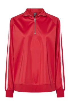 Pieces T-Shirts & Toppe<Pcgrace Ls Half Zip Top Fsy