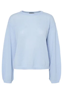 Hot Pcida Ls O-Neck Knit Pwp Mm Bluser & Skjorter|Strik