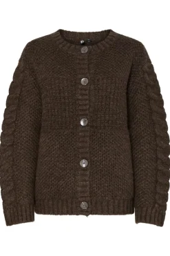 Pieces Cardigans|Ammevenligt Tøj<Pcjacinthe Ls O-Neck Knit Cardigan Mpa B