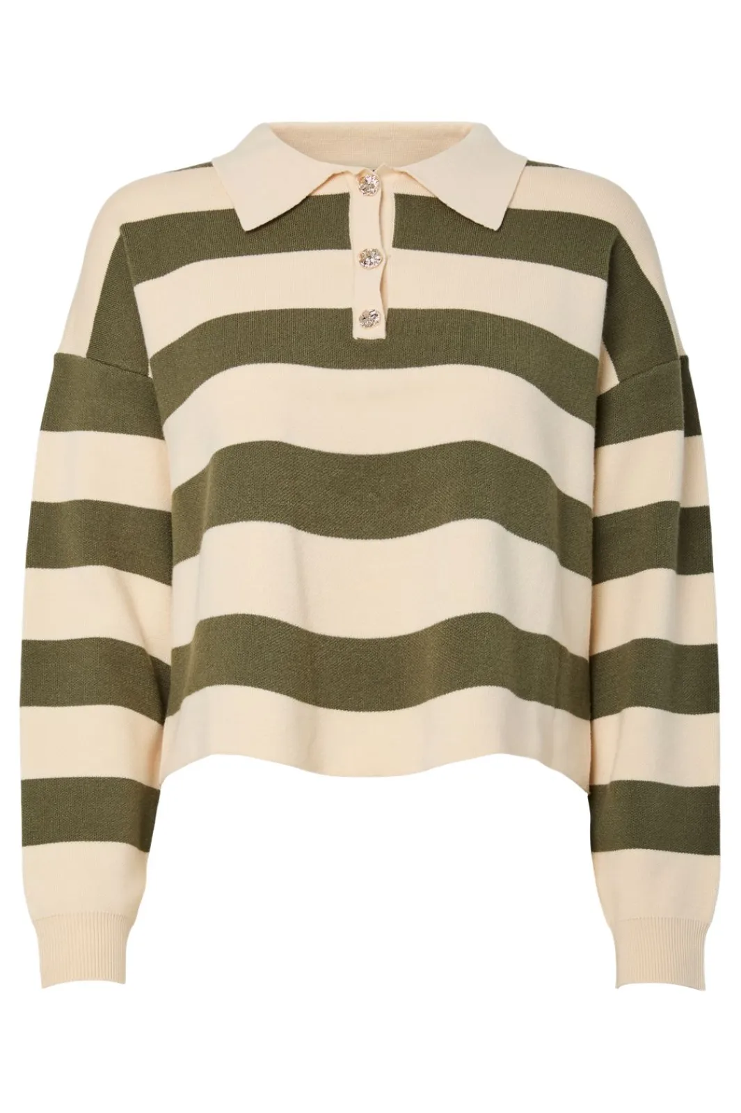 Outlet Pcjassy Ls Short Polo Knit Bluser & Skjorter