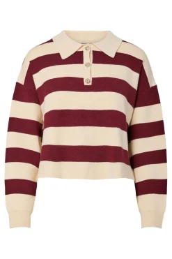 Pieces Bluser & Skjorter<Pcjassy Ls Short Polo Knit
