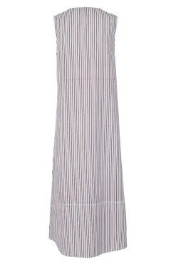 Pieces Kjoler<Pcjenna Sl Midi Rev. Tie Dress