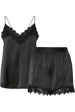 Online Pcjenna Xmas Satin Nightwear Set Nattøj & Lingeri
