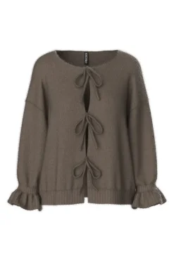 Pieces Cardigans|Ammevenligt Tøj<Pcjimma Ls O-Neck Tie Knit Cardigan