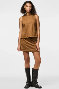 Discount Pcjuno Sl O-Neck Top Fsy T-Shirts & Toppe