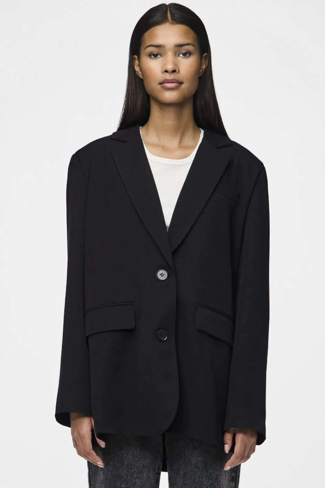 Pieces Blazere<Pckamil Ls Loose Blazer
