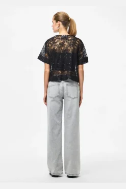 Pieces Sæt 🛍️|T-Shirts & Toppe<Pclouise 2/4 V-Neck Tie Top