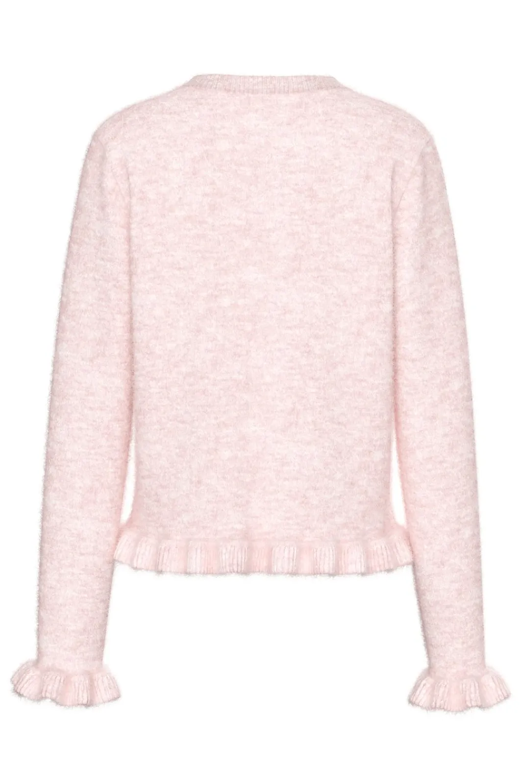 Hot Pclydia Ls Frill Knit Cardigan Fsy Cardigans|Ammevenligt Tøj