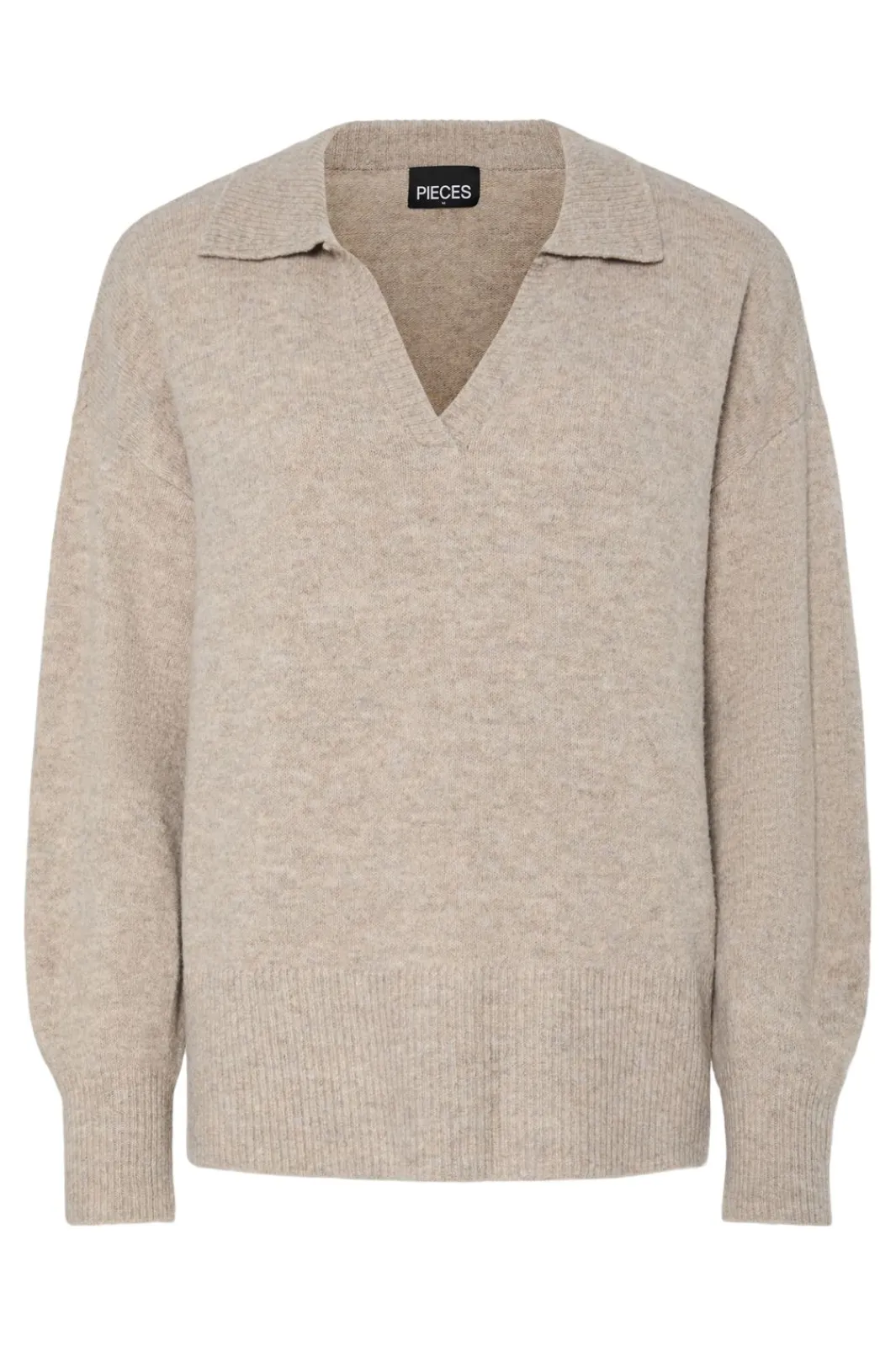 Pieces Bluser & Skjorter|Strik<Pcmalou Ls Polo Knit