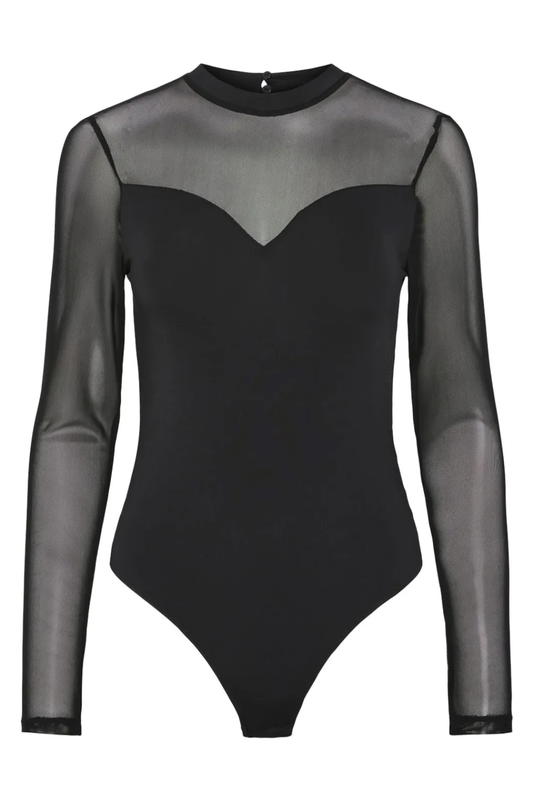 Pieces Bluser & Skjorter|Nattøj & Lingeri<Pcmilly Ls Mesh Bodystocking