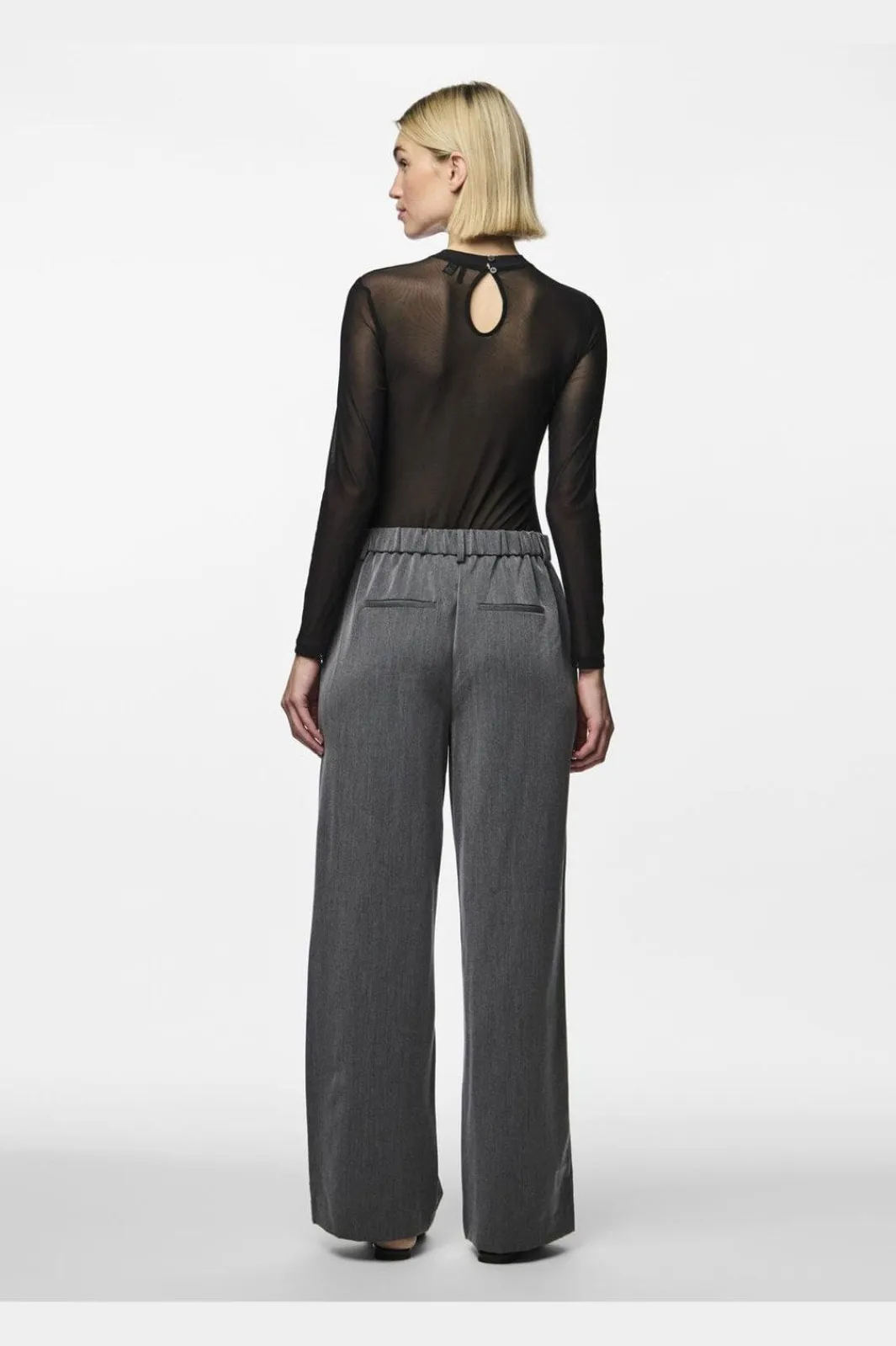 Pieces Bluser & Skjorter|Nattøj & Lingeri<Pcmilly Ls Mesh Bodystocking
