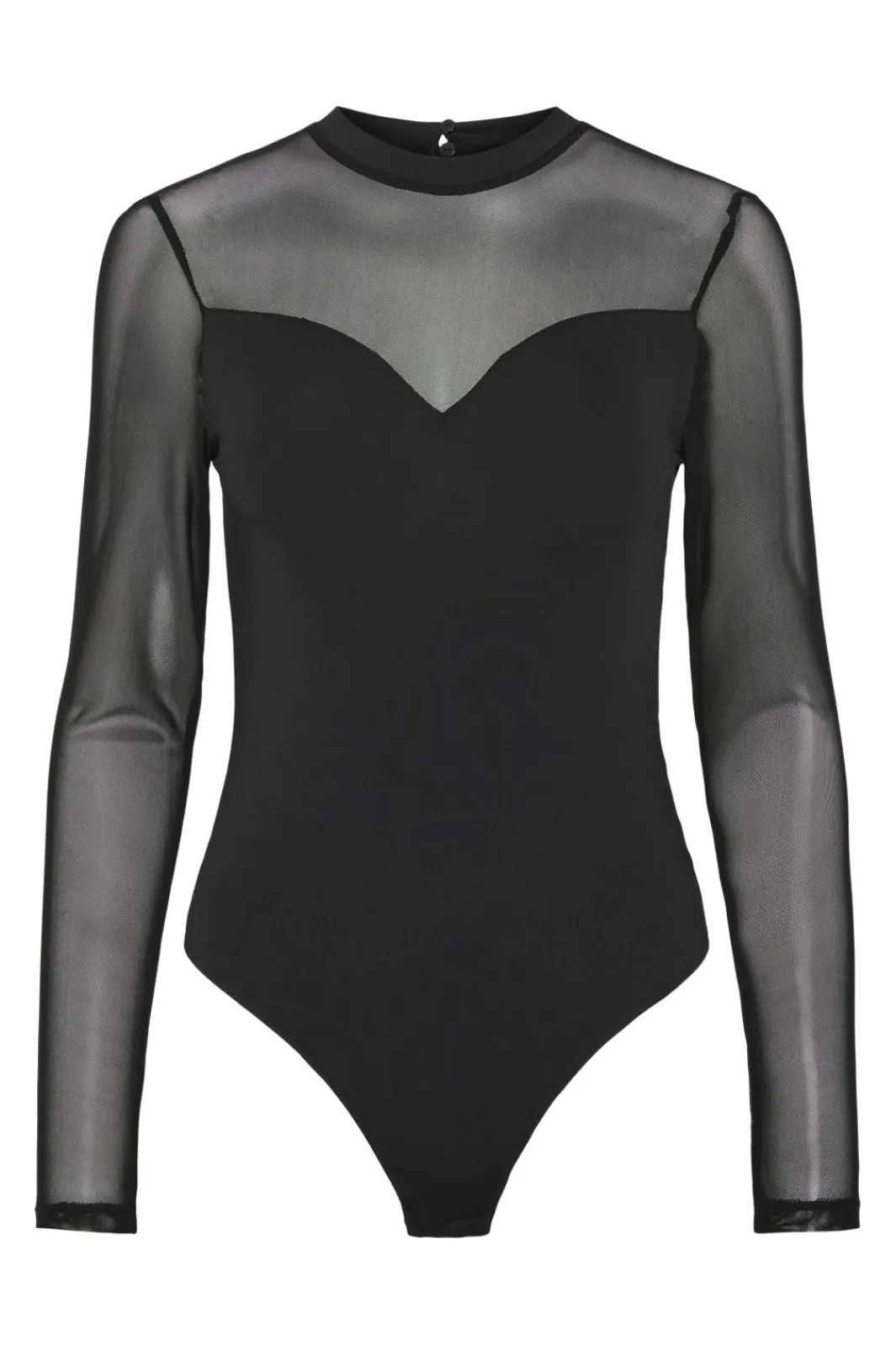 Pieces Bluser & Skjorter|Nattøj & Lingeri<Pcmilly Ls Mesh Bodystocking