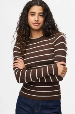Pieces Strik|Bluser & Skjorter<Pcmira New Ls O-Neck Knit