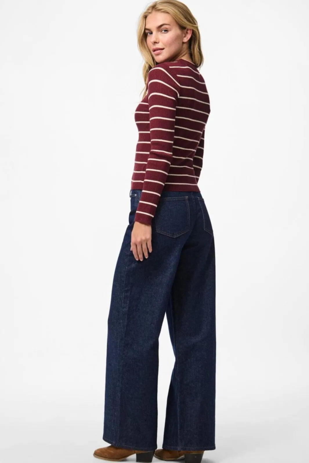 Clearance Pcmira New Ls O-Neck Knit Strik|Bluser & Skjorter