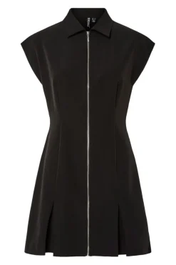 New Pcmorgan Sl Short Zip Dress Kjoler|Ammevenligt Tøj