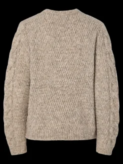 Best Pcnina Ls V-Neck Knit Strik|Bluser & Skjorter
