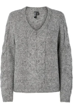 Pieces Strik|Bluser & Skjorter<Pcnina Ls V-Neck Knit