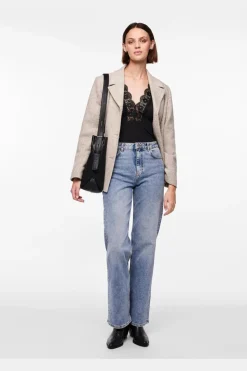 Best Pcnoami Sl Lace Bodystocking Bluser & Skjorter|Nattøj & Lingeri