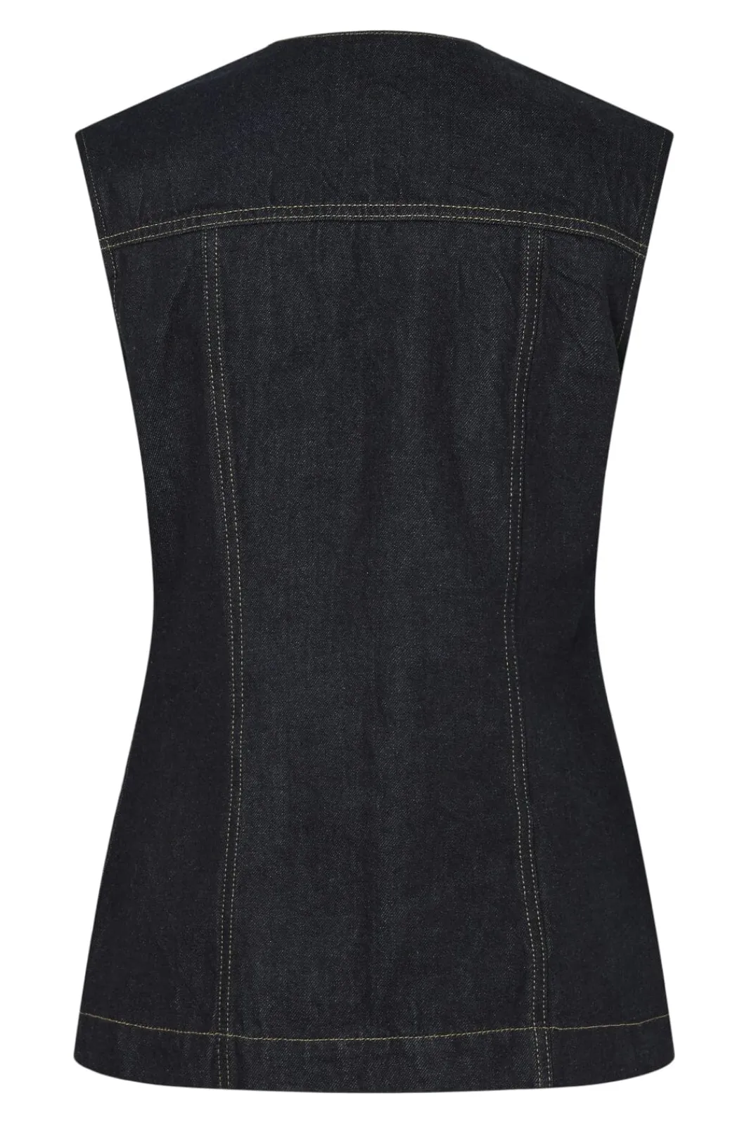 Pieces Veste<Pcnua Sl Fitted Denim Vest Fsy